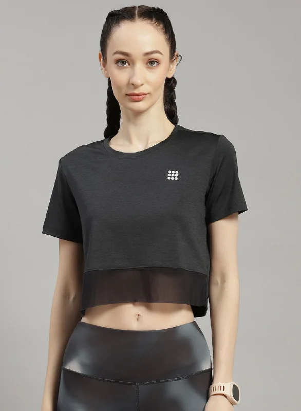 Women Grey Solid Top