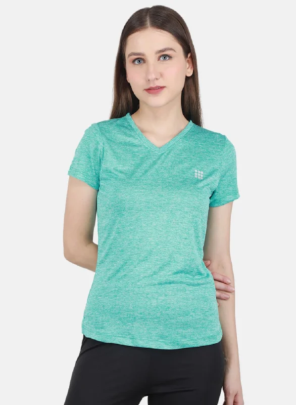 Women Sea Green Solid Top