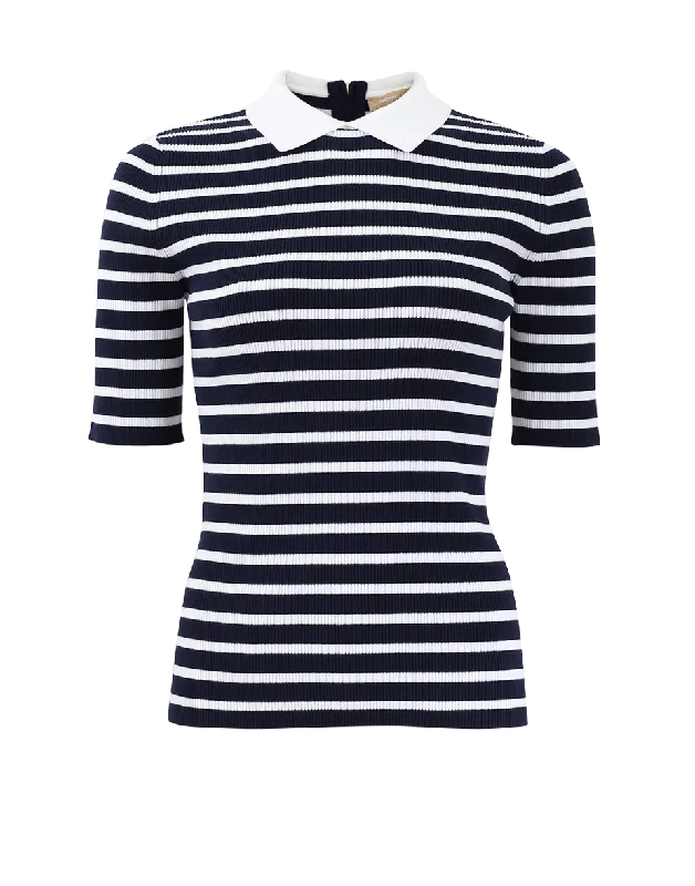 Striped Polo Top