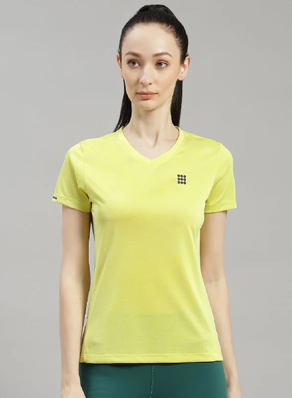 Women Green Solid Top