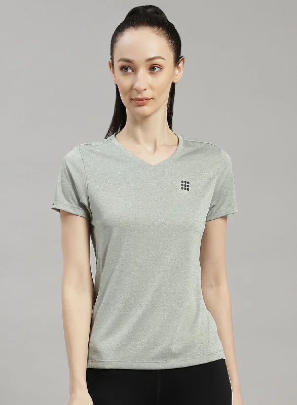 Women Grey Solid Top