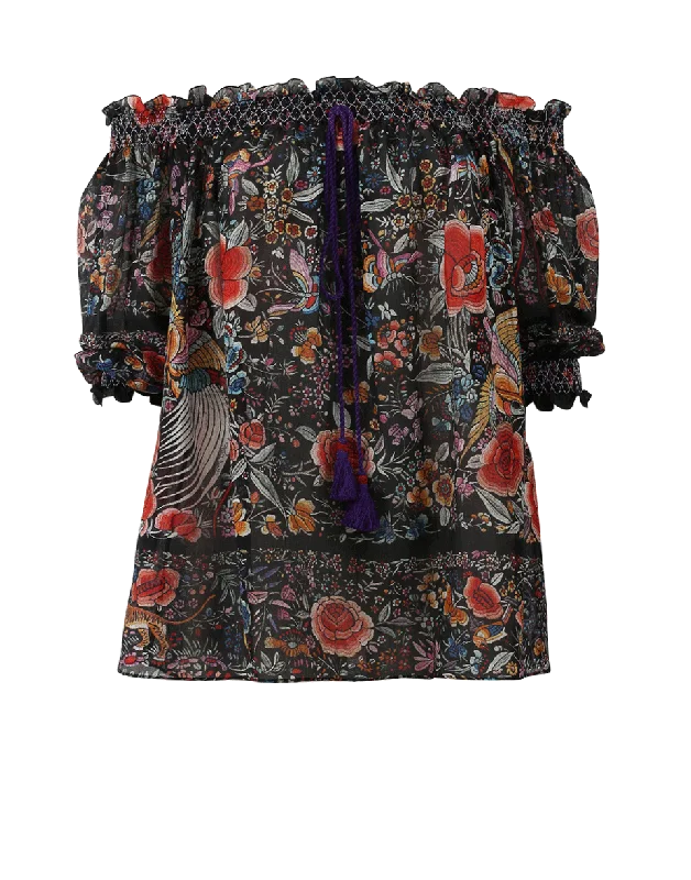 Garden Print Blouse