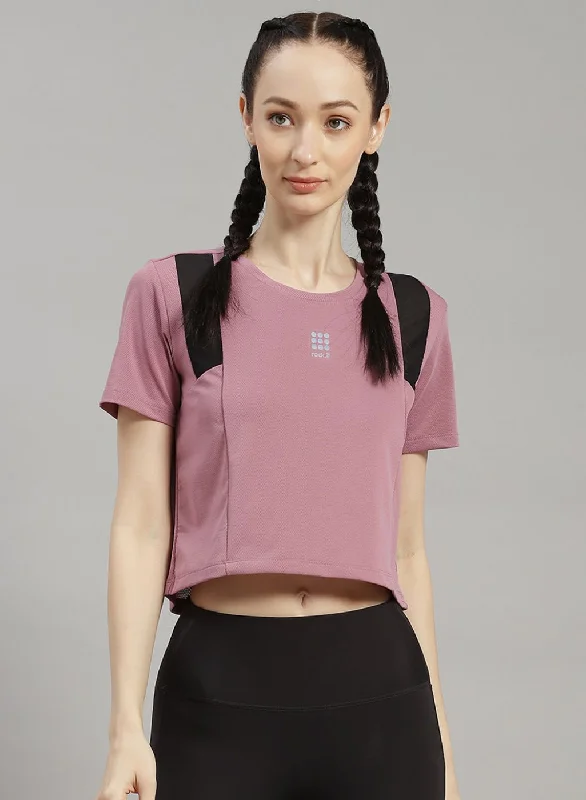 Women Purple Solid Top