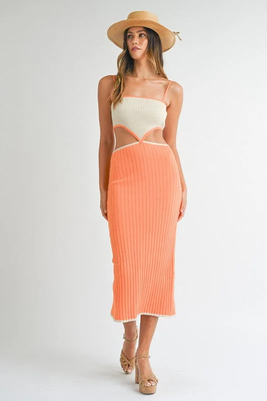 Cabana Escape Sleeveless Knit Midi Dress