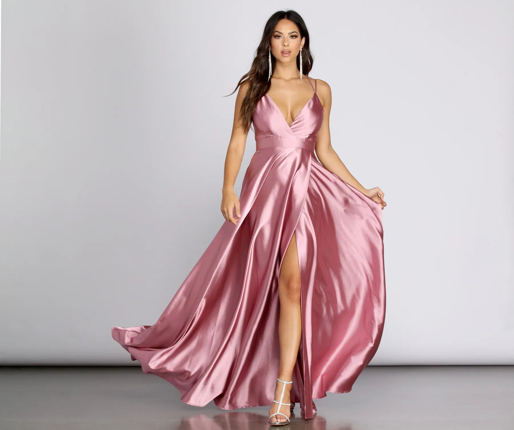 Trinity Satin Formal Gown