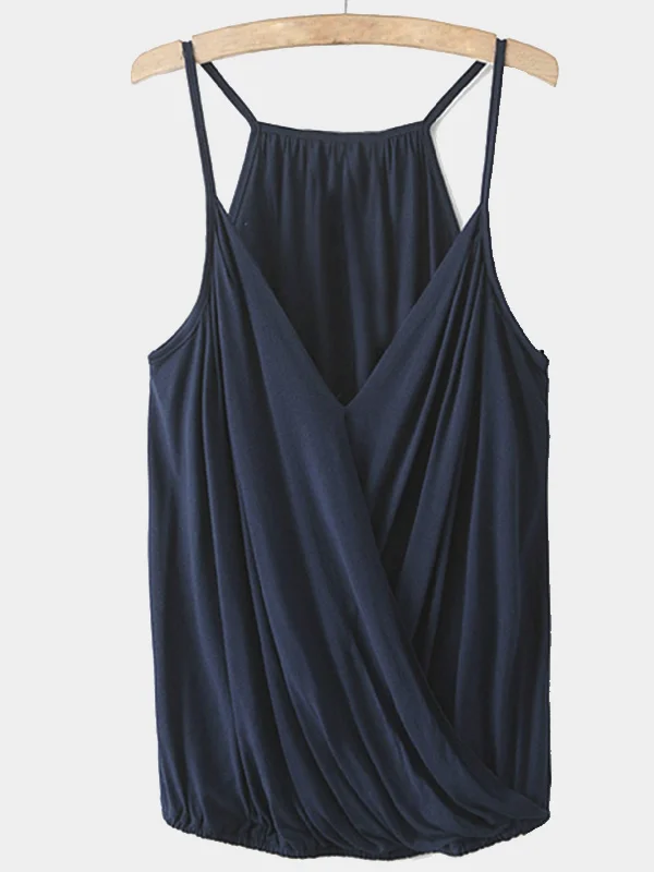 OEM ODM Sleeveless Navy Camis