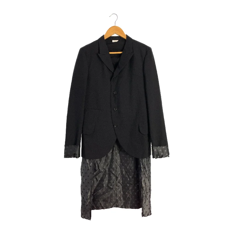 COMME des GARCONS HOMME PLUS/Tailored Jkt/XS/Wool/PM-J006/Black