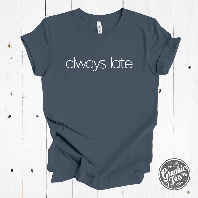 Always Late Vintage Navy Short Sleeve Tee