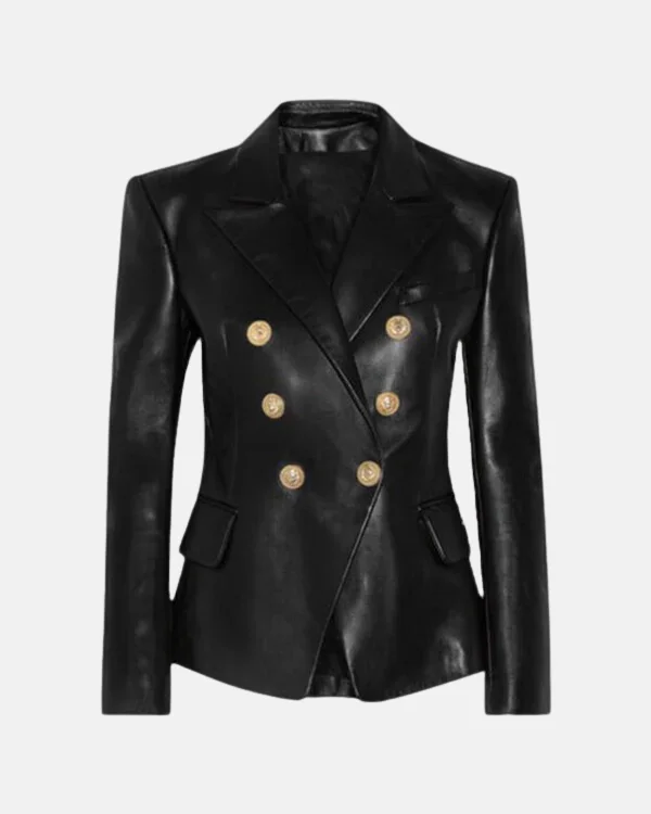 Mayfair Vegan Leather Blazer