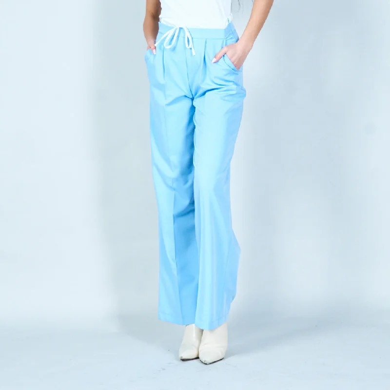 Wide-leg drawstring trousers wholesale