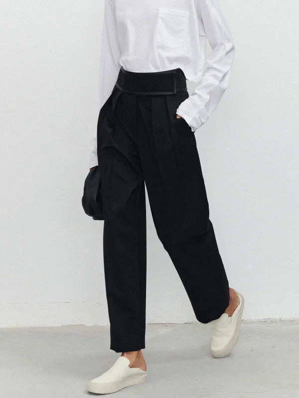 BerryBetty - Hook-and-Loop Fastener Velcro Dress Pants