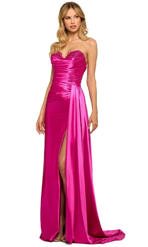 Sherri Hill 55230 - Strapless Ruched Evening Gown