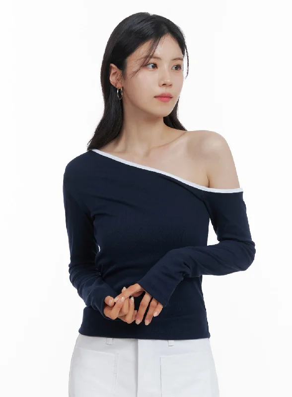 One-Shoulder Slim Fit Tee OA419