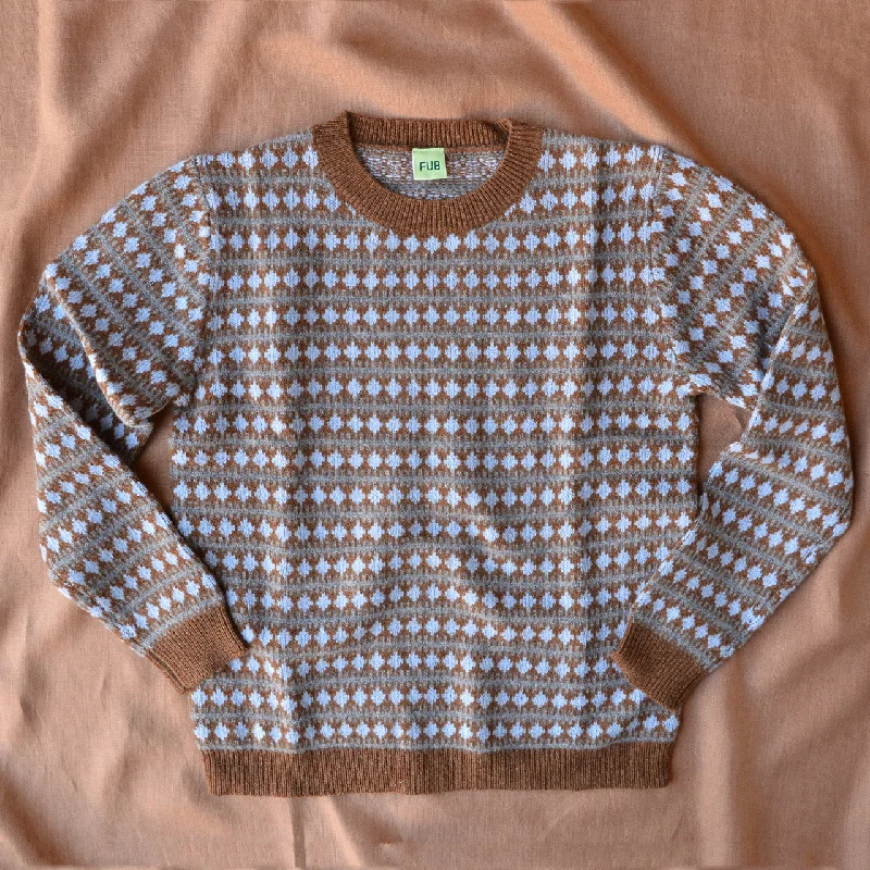 Jacquard Sweater - Lambswool - Amber (2-9y)