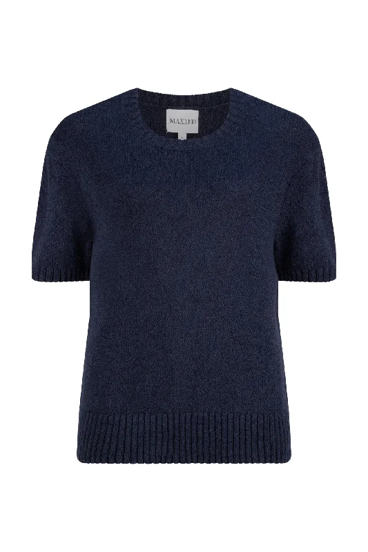 Navy Knit Tee