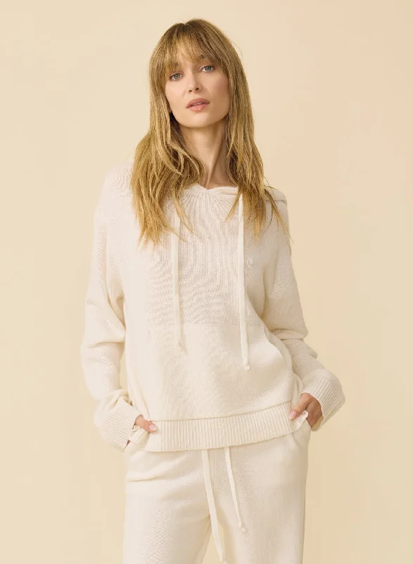 Bixby Cashmere Hoodie - Ivory