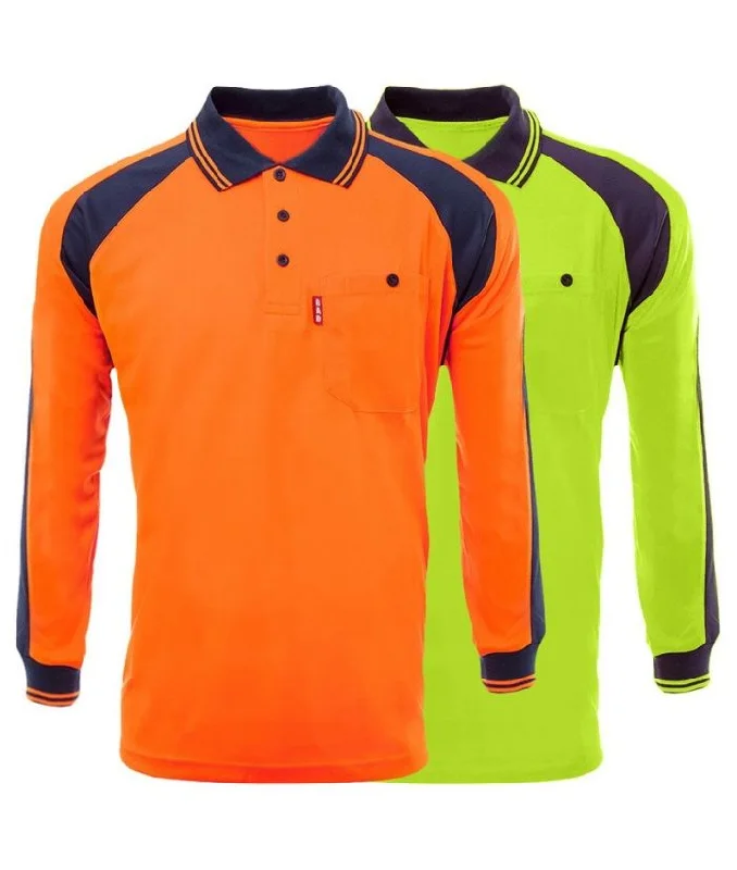 Bad Hi Vis L/S Polo