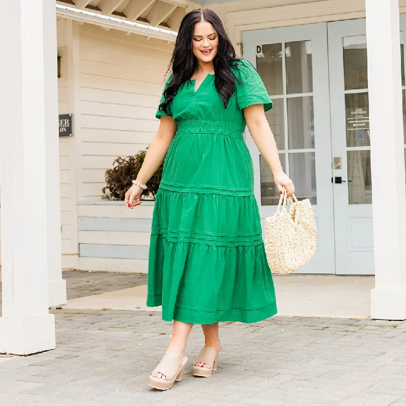 Wish Me Joy Dress, Green