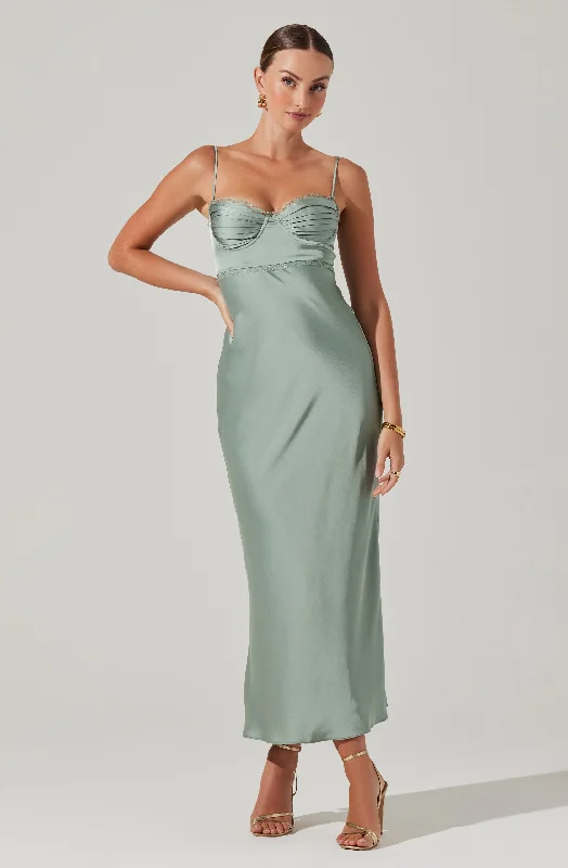 Florianne Satin Maxi Dress