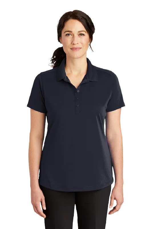 CornerStone Womens Select Moisture Wicking Short Sleeve Polo Shirt - Dark Navy Blue