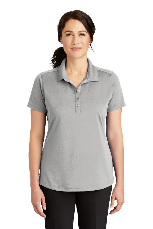 CornerStone Womens Select Moisture Wicking Short Sleeve Polo Shirt - Light Grey