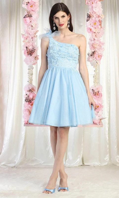 May Queen MQ1952 - One Shoulder A-Line Cocktail Dress