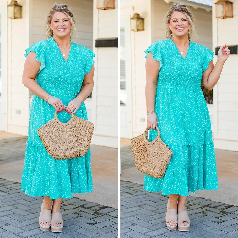 Dreaming About You And Me Dress, Seafoam