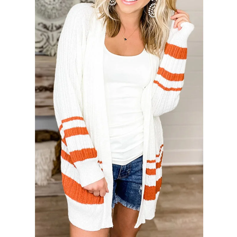 White Casual Women's Wholesale Sweaters and Cardigans