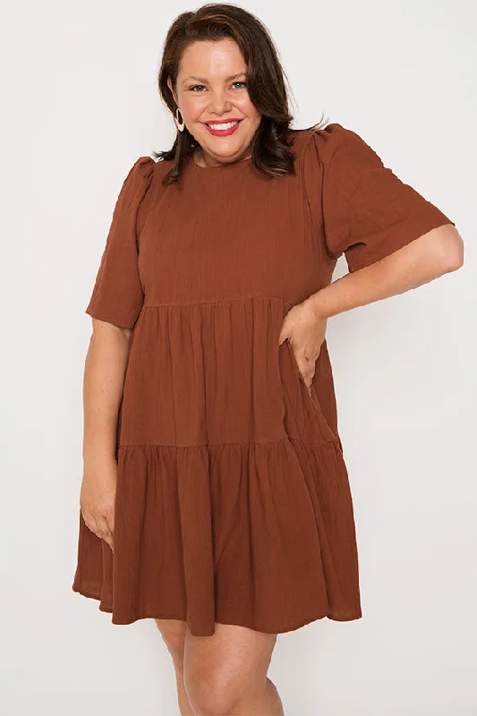 Wilma Brown Dress